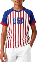 Kids Short Sleeve Dry Fit Soccer Jersey Athletic Tee