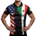 USA Split Polo Collar Soccer Jersey – Flag Shirt for Men Women