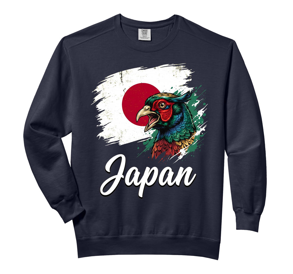 Japan Green Pheasant National Flag Comfort Colors Adult Sweatshirt