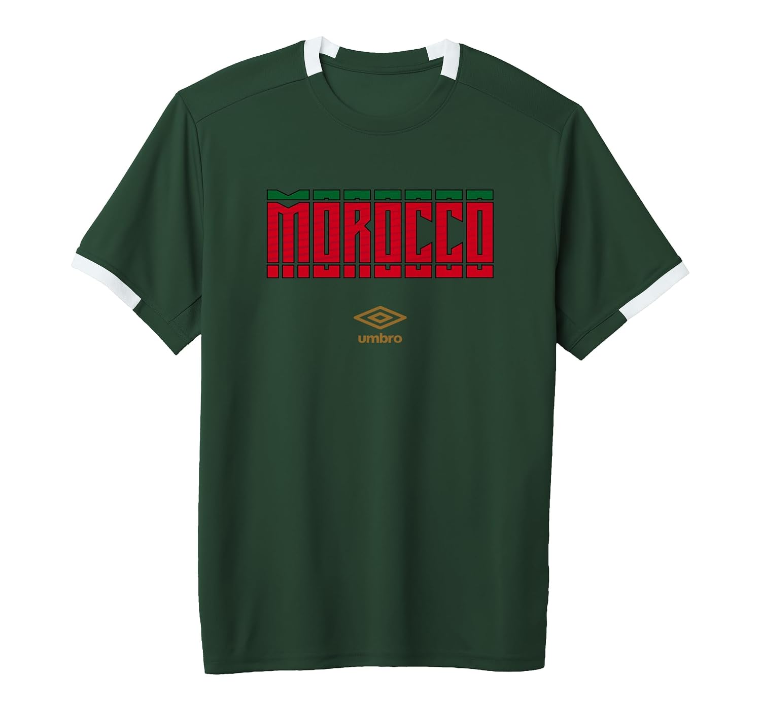 Morocco Stacked Logo Short-Sleeve Soccer Jersey