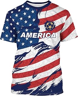 Men's Short Sleeve Soccer Jersey Top Adult Sports Fan T-Shirt