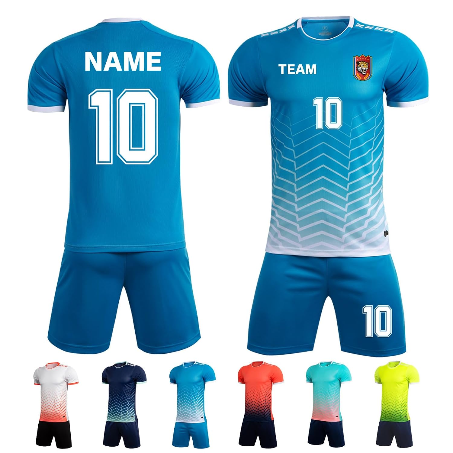 Custom Soccer Jersey for Kids & Adults with Name, Number & Logo
