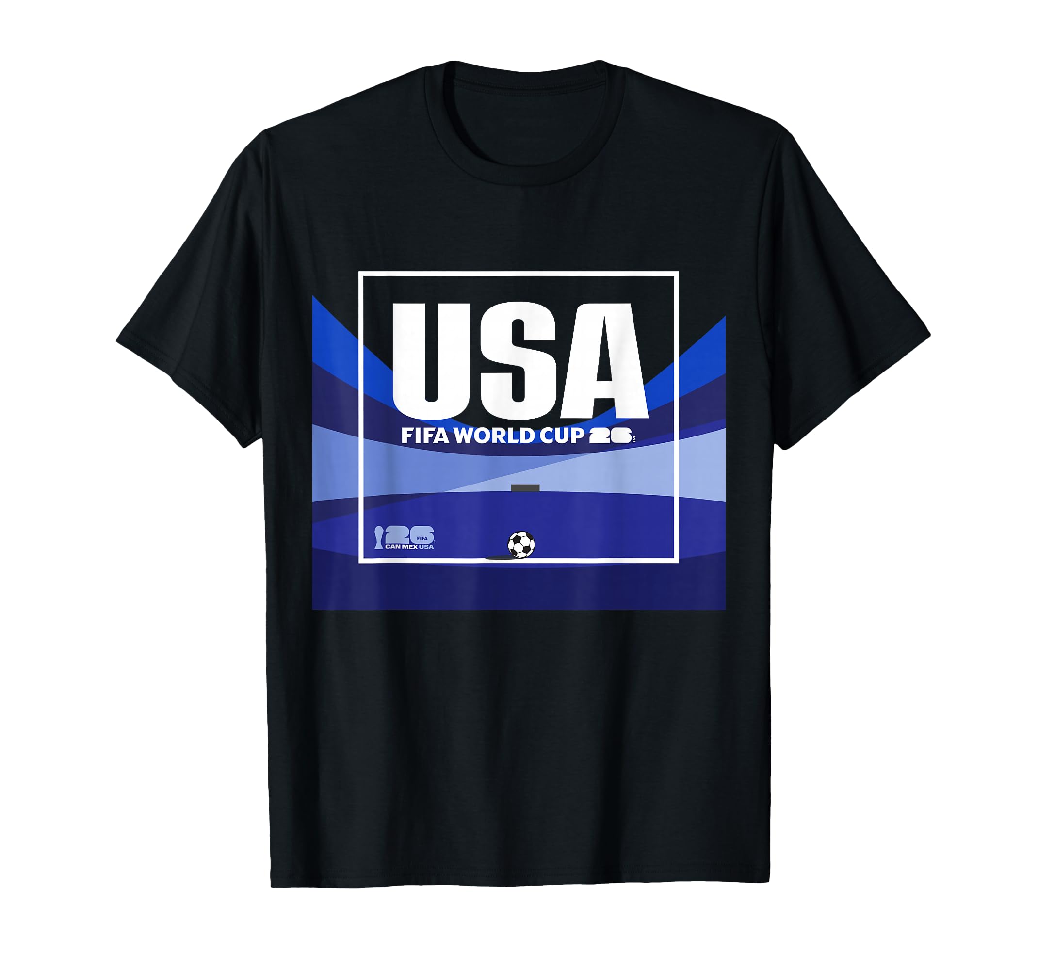 USA Host Country Soccer Jersey Graphic T-Shirt