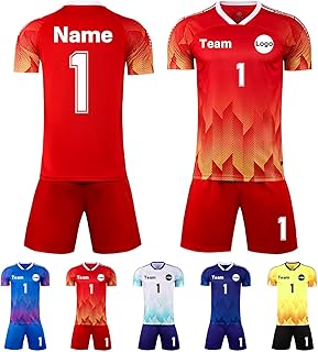 Personalized Soccer Jersey for Kids & Adults with Name, Number & Team Logo