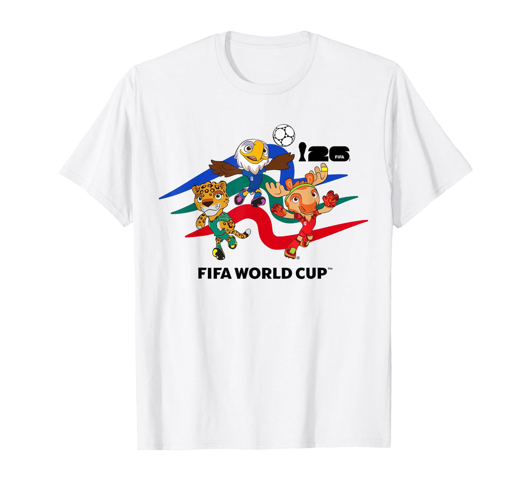 World Cup 26 Host Country Mascots Action T-Shirt