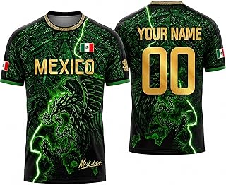 Custom Mexico Soccer Jersey - White, Personalized Name, Men's Cloth Style