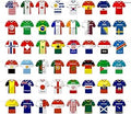 Soccer Jersey Bunting Banner, 48 Teams Double Sided String Flags for Home Outdoor