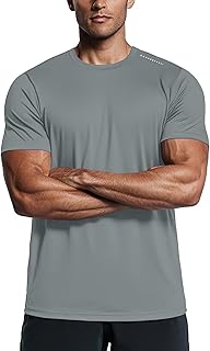 Men's Moisture Wicking Short Sleeve Quick Dry Workout T-Shirt for Gym Running
