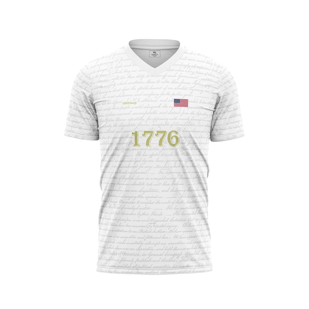 USA 1776 Independence T-Shirt Jersey White