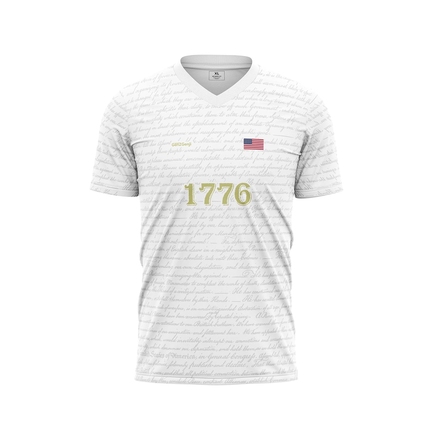 USA 1776 Independence T-Shirt Jersey White