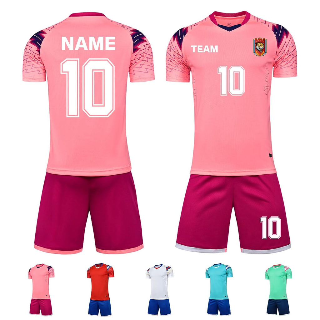 Custom Soccer Jersey for Men Women Kids - Personalized Name Number Logo