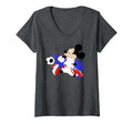 Disney Mickey & Friends Croatia Soccer V-Neck T-Shirt