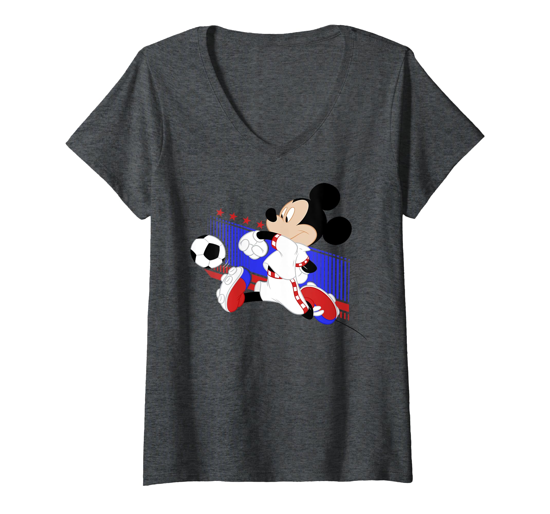 Disney Mickey & Friends Croatia Soccer V-Neck T-Shirt