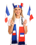 Soccer Fan Kit Game Day Supplies - Headband, Scarf & Flag