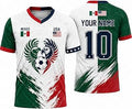 Custom Mexico Soccer Jersey - Mexican Pride Cloth Shirt for Men, Women, Youth