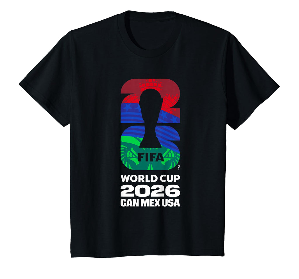 Kids FIFA World Cup 26 Host Country Logo Flags T-Shirt