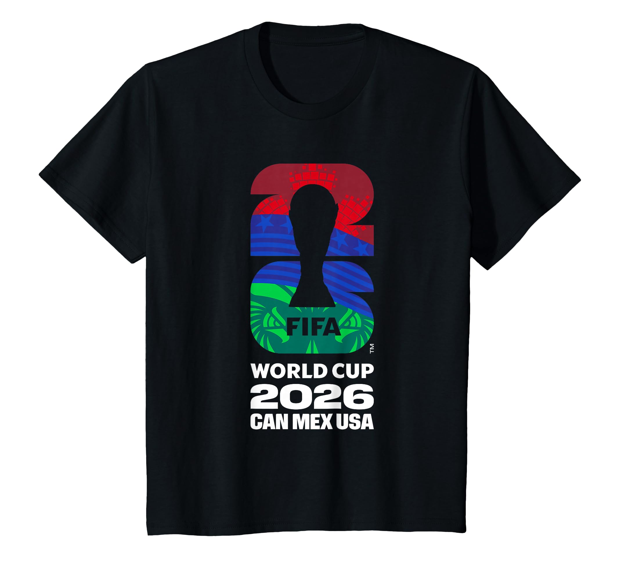Kids FIFA World Cup 26 Host Country Logo Flags T-Shirt