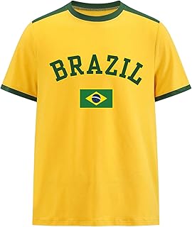 Men's Graphic Print Soccer Jersey Tee Streetwear Top