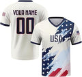 Custom Soccer Jersey - Flag Design Game Shirt with Name & Number