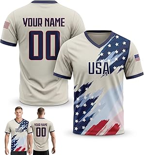 Custom Soccer Jersey with Name & Number for Men, Women, Youth