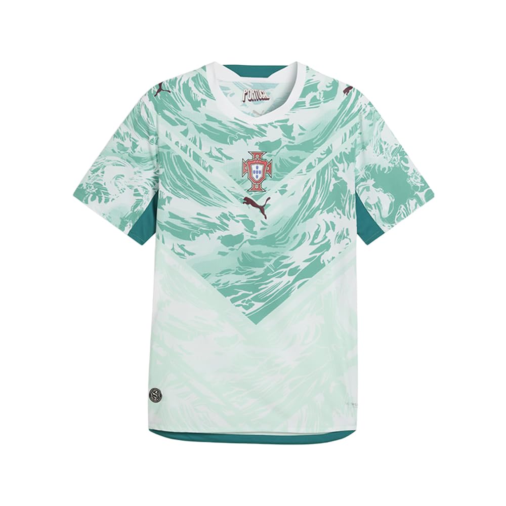 Men's Portugal Away Soccer Jersey - Crew Neck Short Sleeve - White