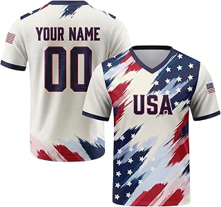 Custom Soccer Jersey with Name & Number, National Country Style Fan Shirt