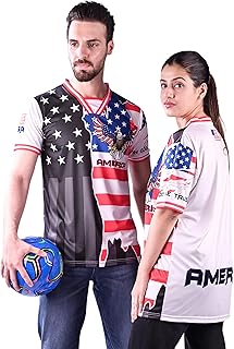 USA Unisex Soccer Jersey – Artistic American Flag & Map Split Design