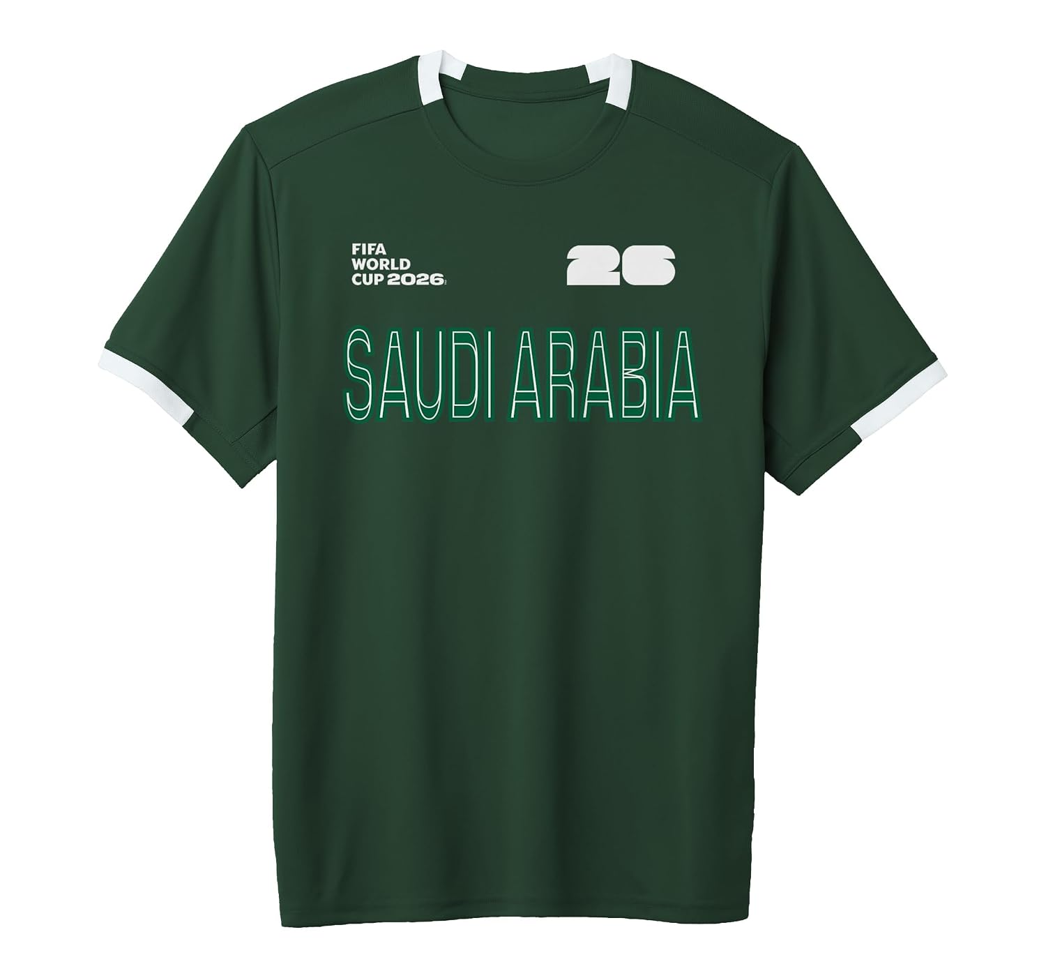 Saudi Arabia 2026 World Cup Short-Sleeve Soccer Jersey