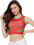 Y2K Baby Tee Soccer Jersey - Short Sleeve Crop Top