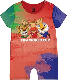 World Cup Mascots Short Sleeve Soccer Jersey