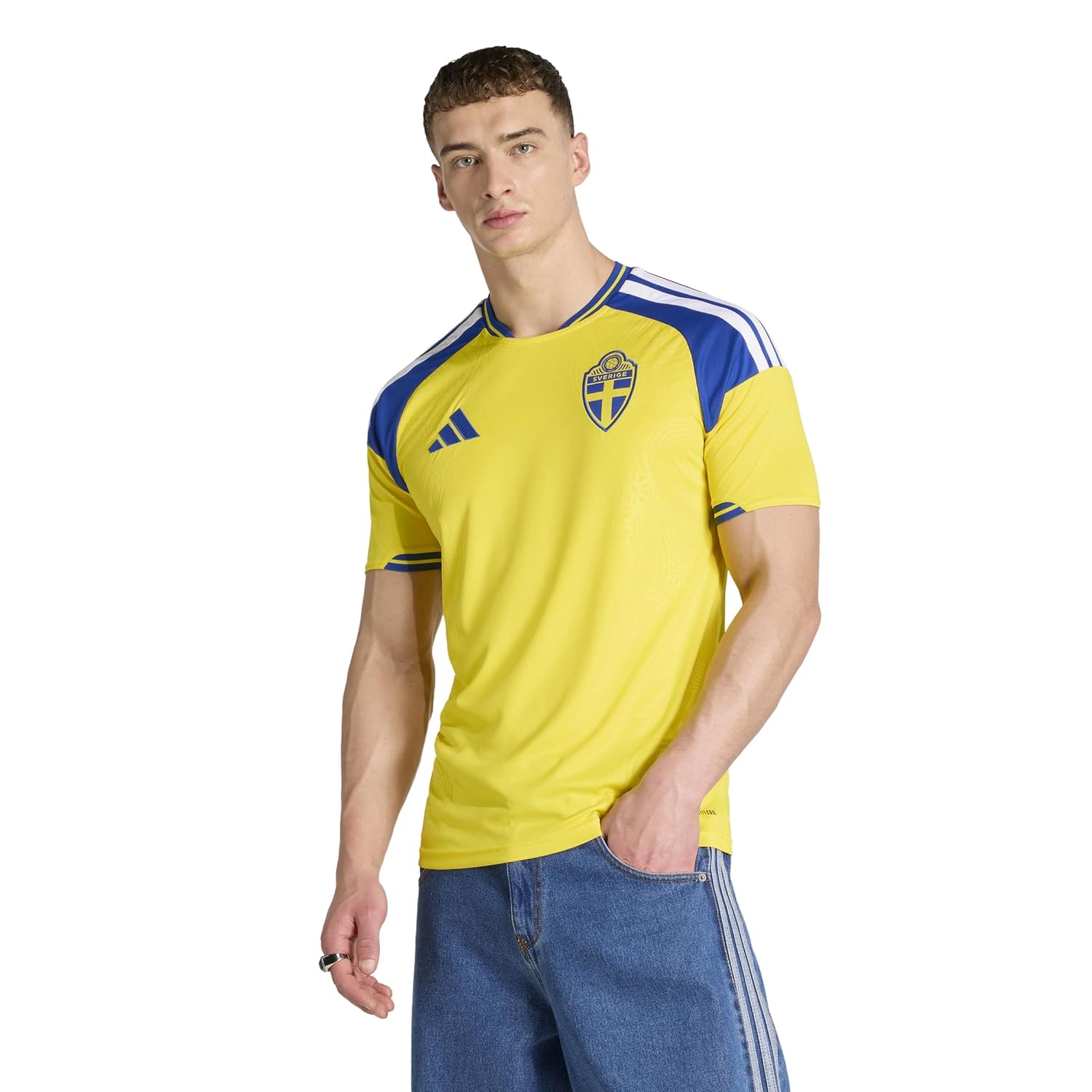 Men's Sweden Home Soccer Jersey