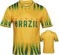 Argentina Brazil Soccer Jersey - Soft Cloth Sport Tee for Fans