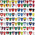 2026 World Cup Soccer Party Decorations - 48 Nations Flag Jersey Banner, Cloth