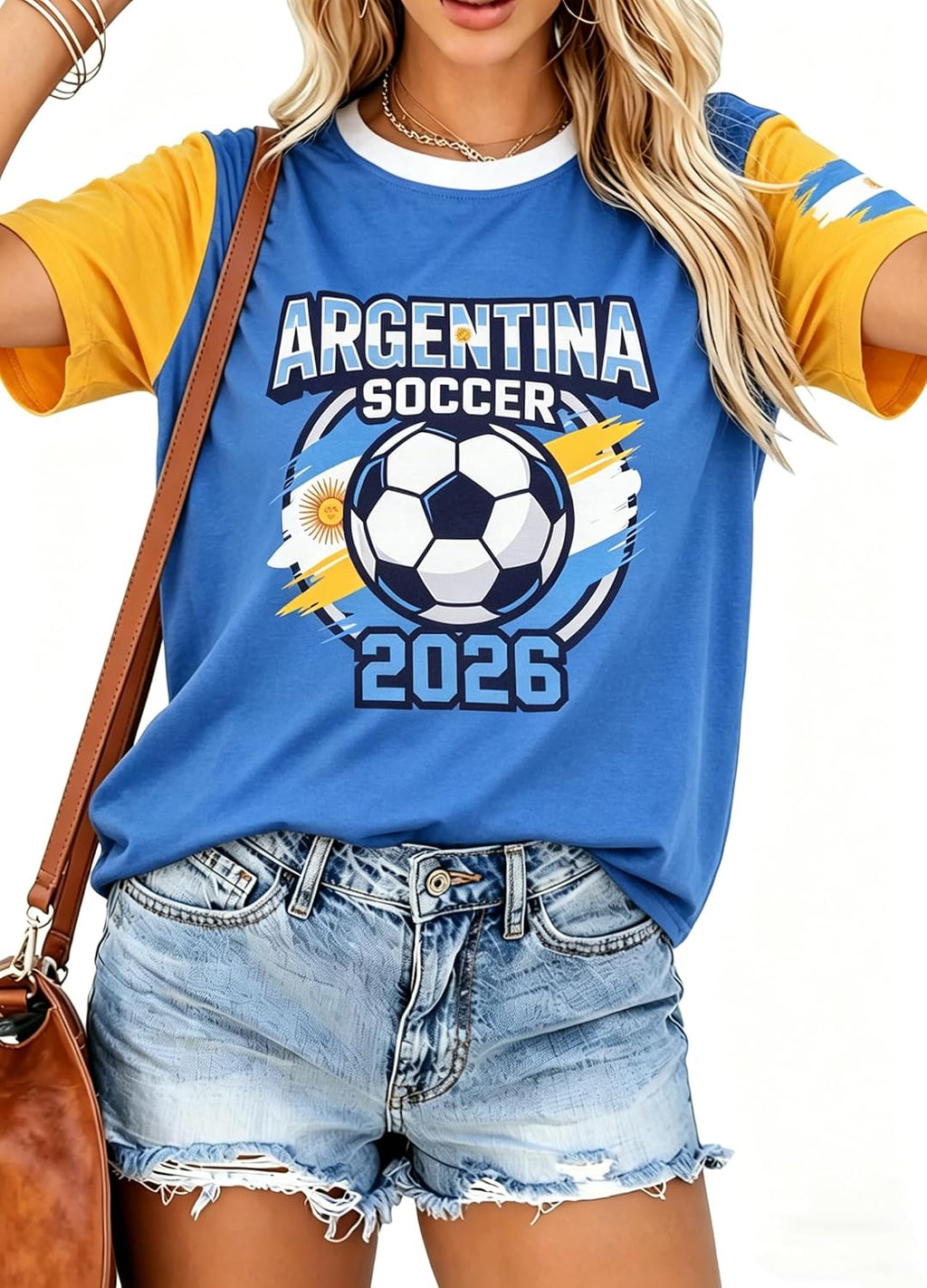 Women's Soccer Jersey Short Sleeve Graphic Tee