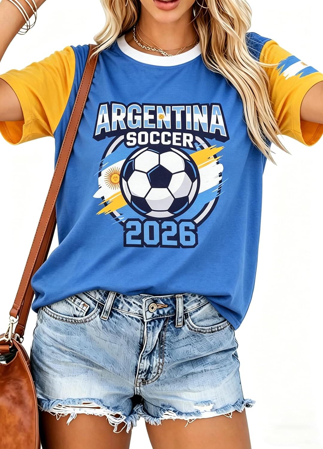 Women's Soccer Jersey Short Sleeve Graphic Tee