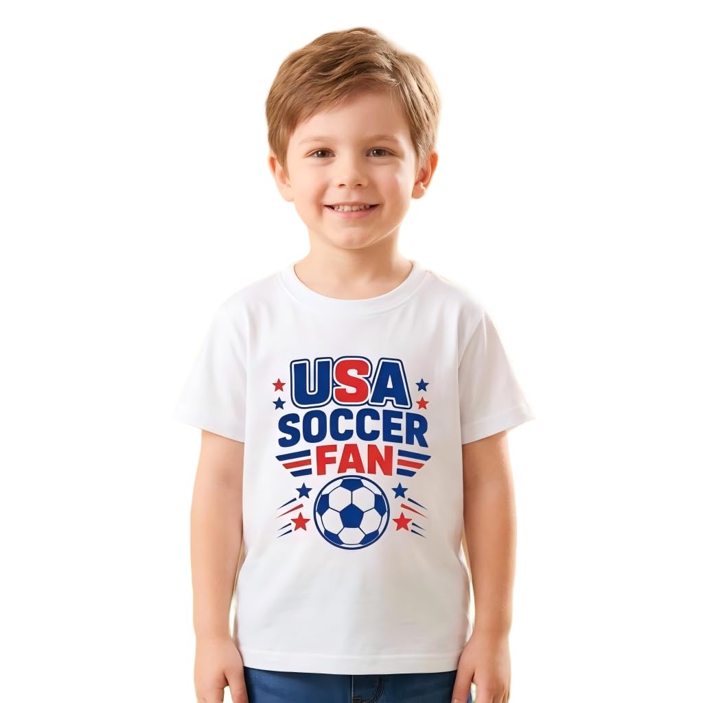 Kids Soccer Jersey Tee for Boys Girls Youth Sizes 5-9T