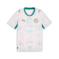 Men's Senegal Home Soccer Jersey, White-Wild Green, Replica Cloth