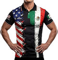 Split Polo Collar Soccer Jersey – USA Flag Shirt for Men Women