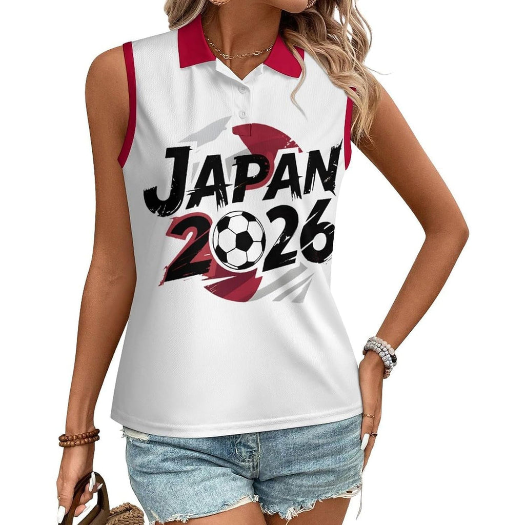 Sleeveless Soccer Jersey for Women - Graphic Tank Top for Fans
