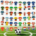 World Cup Soccer Jersey Flag Banner, 48 Country Flags for Party Decor