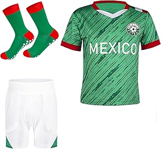 Kids' Soccer Jersey Kit - Breathable Poly-Spandex, Quick-Dry Youth Training (2T-14Y)