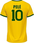 Retro Number 10 Soccer Jersey - 1970 Style Premium Cloth Tribute