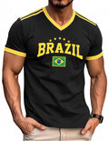 Soccer Cup 2026 Brazil Argentina Mexico Jersey V-Neck T-Shirt for Couple