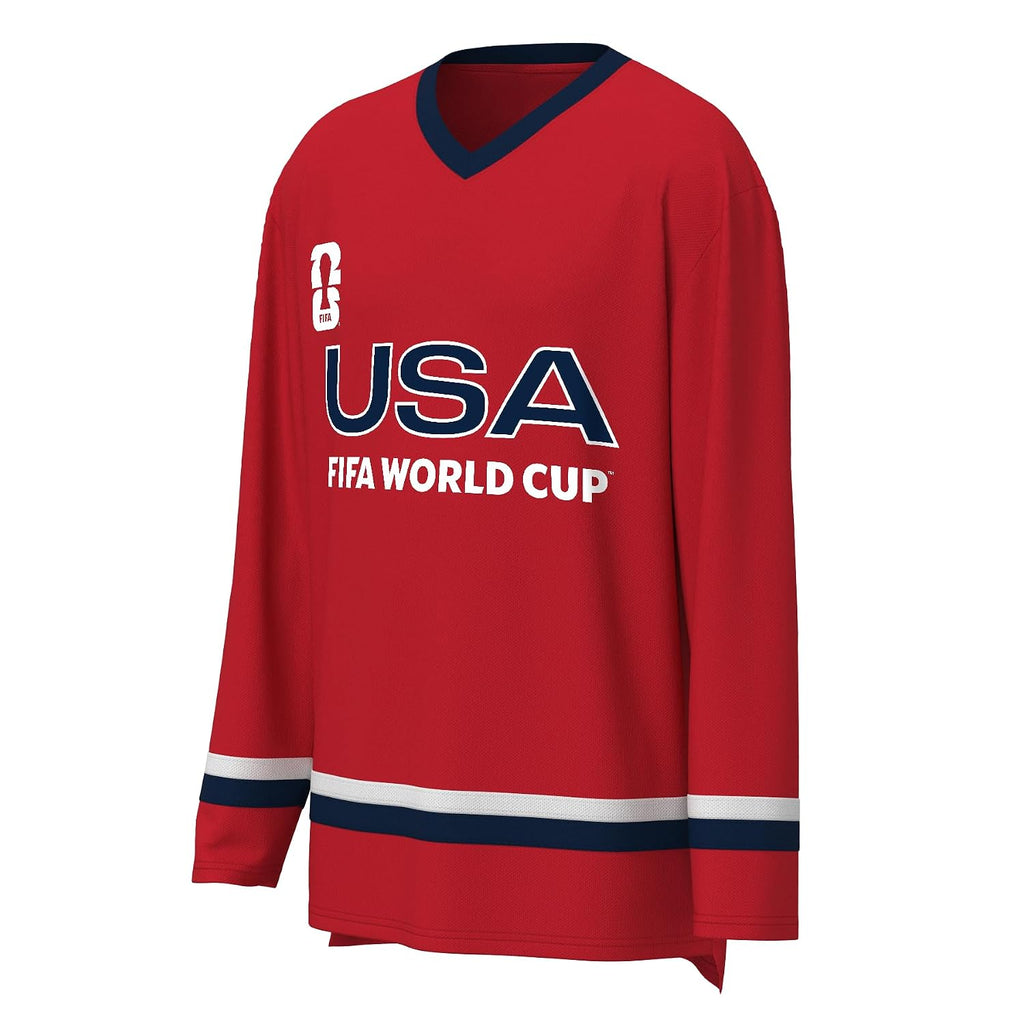Men's Long Sleeve V-Neck Soccer Jersey