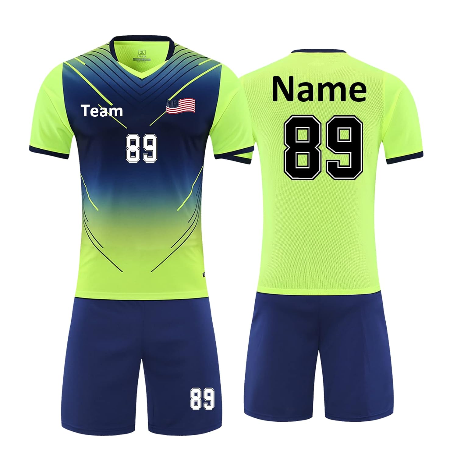 Custom Kids & Adults Soccer Jersey Set with Name, Number & Team Logo