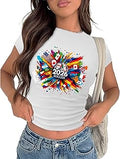USA Soccer Crop Top Jersey – Women’s Flag Graphic Baby Tee