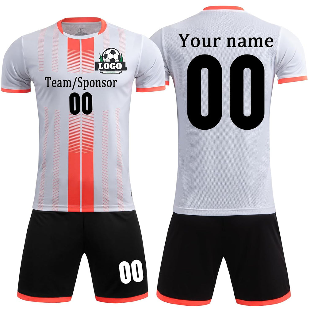 Custom Soccer Jersey - Personalized Name & Number, Home/Away, Kids & Adults