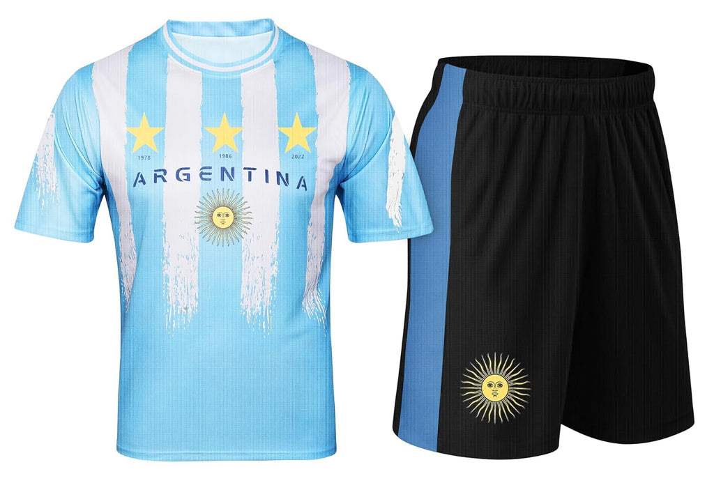 Men's 2026 World Cup Soccer Jersey Set - 2 Piece Flag Design