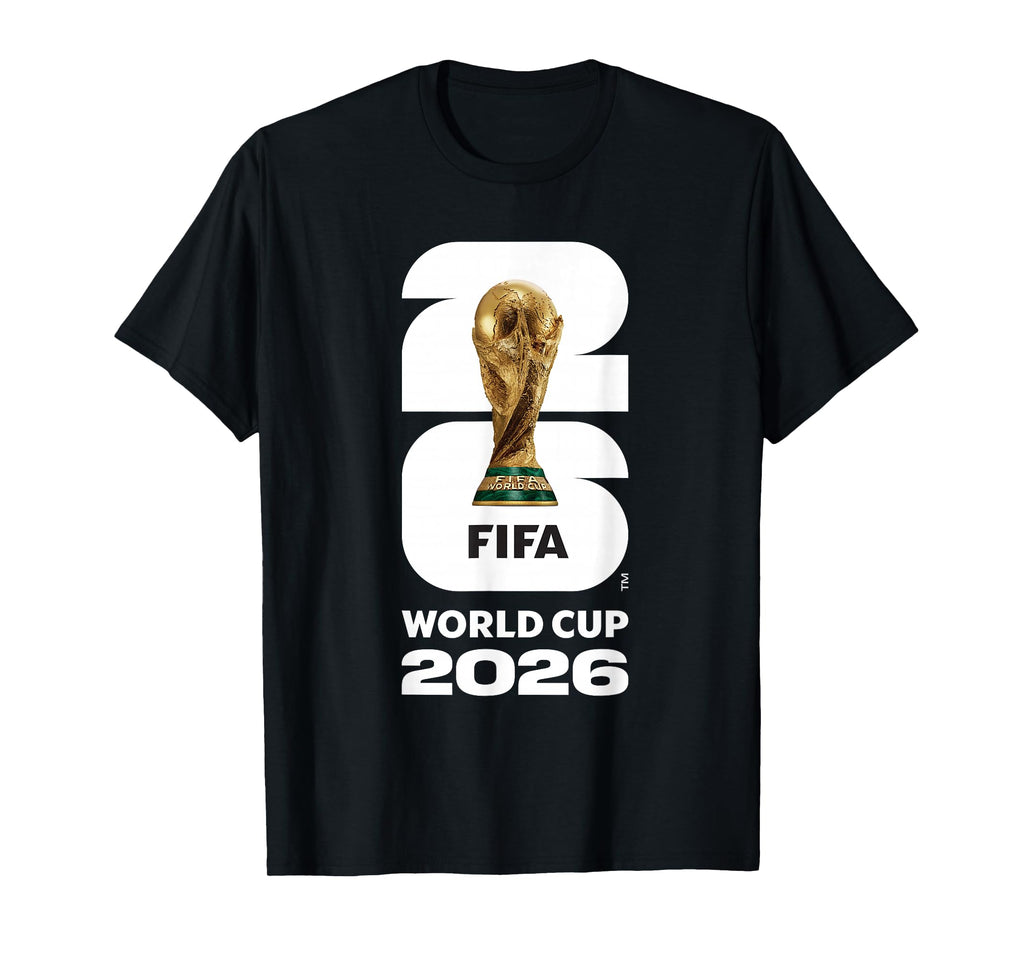 FIFA World Cup 26 Gold Trophy Tee Shirt for Men and Women