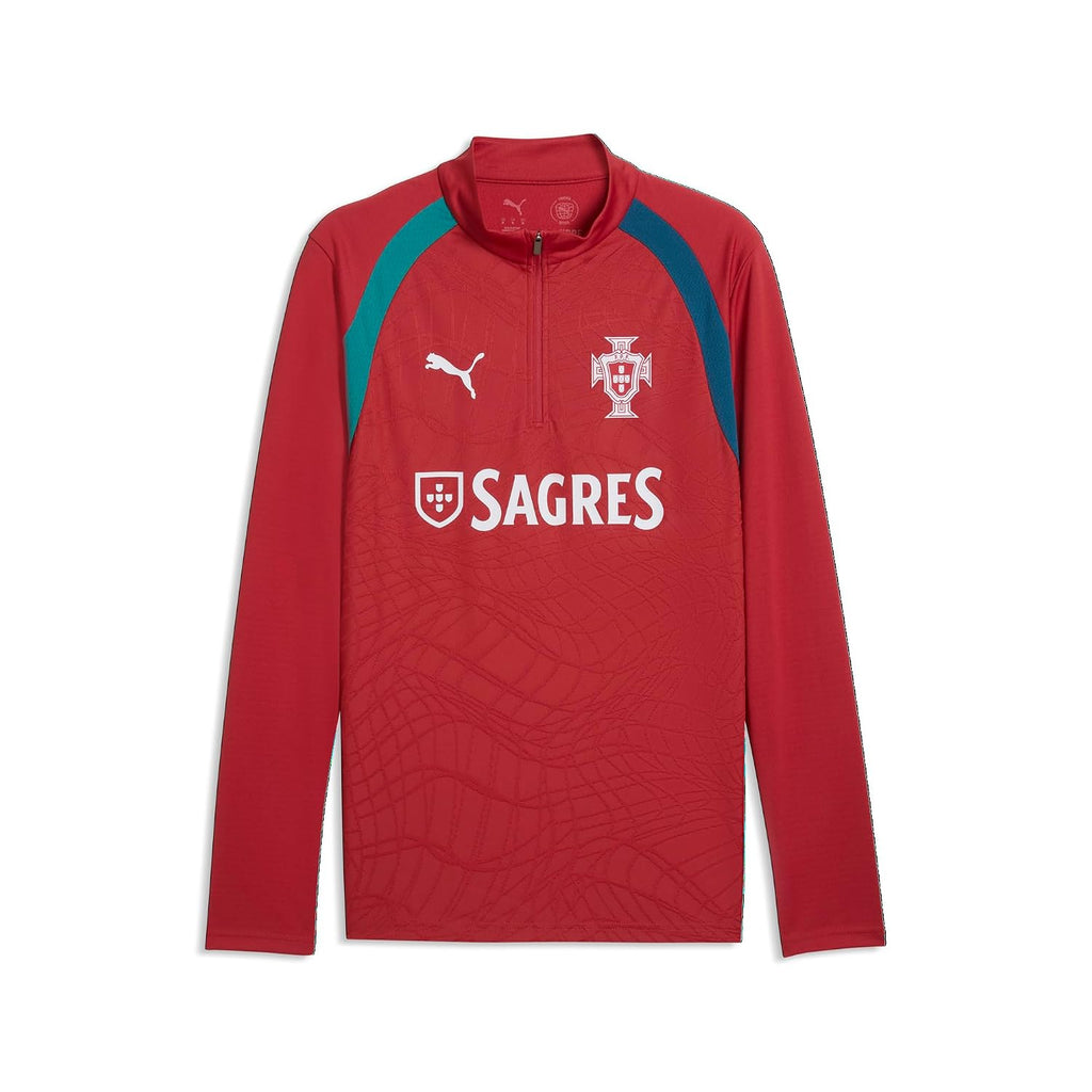 Men's Portugal Training 1/4 Zip Soccer Jersey Top